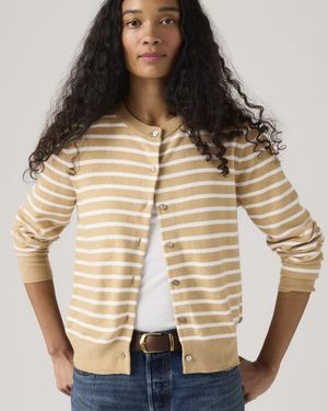 Levi's Superweicher Cardigan Mit Rundhalsausschnitt - Natur