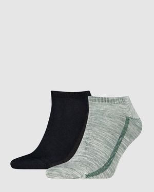 Levi's Low Cut Plating Yarn Socks 2 Pack - Nero