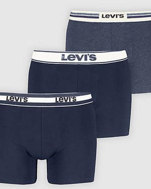 Levi's Kombi Boxer Shorts Geschenkset (3Er Pack) - Blau