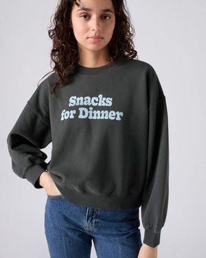 Levi's Kastiges Graphic Vintage Sweatshirt Mit Rundhalsausschnitt - Grau