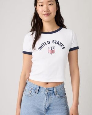Levi's U. S. Soccer Ringer Tee - White