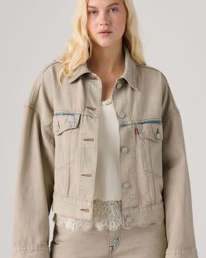 Levi's Loose Crop Trucker Jacket - Neutro