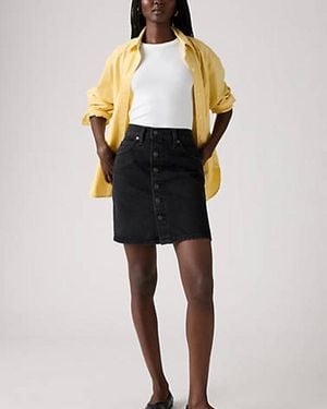 Levi's Retro Button Front Skirt - Black