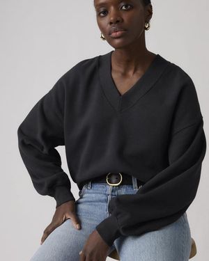 Levi's Vintage V Neck Sweatshirt - Negro