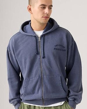 Levi's Two Horse Cropped Zip Up Hoodie - Blue