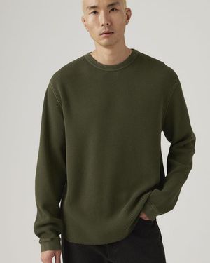 Levi's Long Sleeve Relaxed Thermal Tee - Green