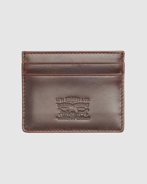 Levi's Leren Pasjeshouder - Bruin