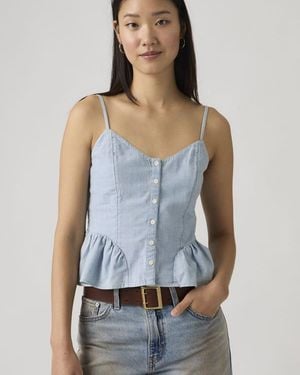 Levi's Monet Mouwloze Blouse - Grijs