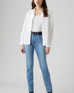 Levi's 722 High Rise Slim Jeans - Blue