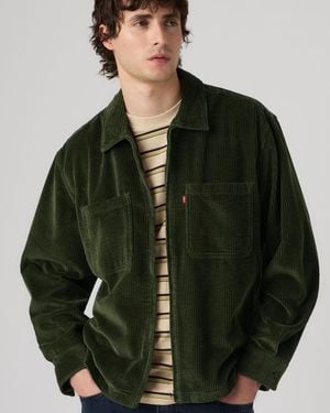 Levi's Ports Boxy Zip Up Overshirt - Green