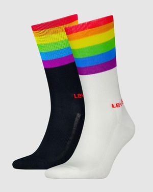 Levi's Regular Cut Pride Socks 2 Pack - Mehrfarbig