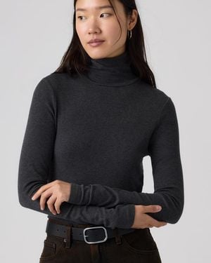 Levi's Mia Long Sleeve Layering Turtleneck Tee - Nero