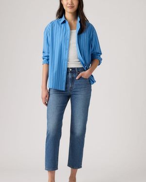 Levi's Jeans 501 Original Cropped - Azul