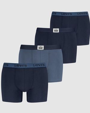 Levi's Patch Boxer Brief 4 Pack - Blu