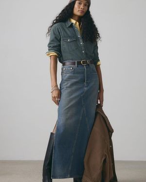 Levi's Long Icon Rok - Blauw