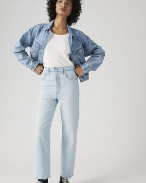 Levi's Ribcage Straight Ankle Jeans - Blue