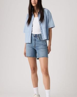 Levi's Shorts 501 De Medio Muslo Lightweight - Azul