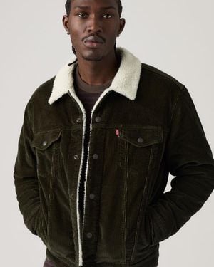 Levi's Corduroy Type Iii Sherpa Trucker Jacket - Black