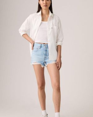 Levi's Blue Luxor Heat 501 Original Womens Short