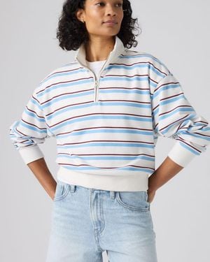 Levi's Everyday Quarter Zip Sweatshirt - Blue