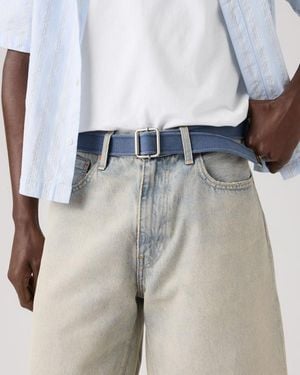 Levi's Washed Down Web Belt - White