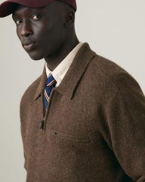 Levi's Maglione Boulder Con Zip A Tre Quarti - Blu
