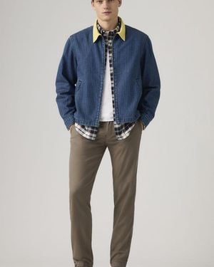 Levi's Xx Chino Standard Taper Cotton Linen Trousers - Blue