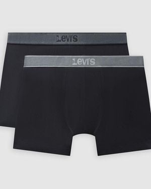 Levi's Twill Boxer Brief 2 Pack - Black