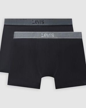 Levi's Twill Boxer Brief 2 Pack - Nero