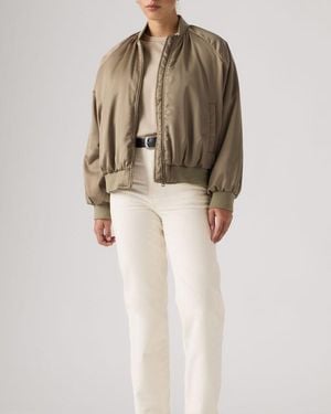 Levi's Ribcage Full Length Corduroy Trousers - Natural