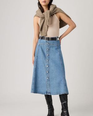Levi's Yoked Western Skirt - Azul