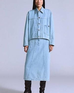 Levi's Rok Met Naden - Blauw