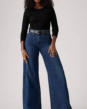 Levi's 728 High Rise Wide Leg Jeans - Blue