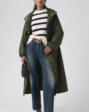 Levi's Parka Simone Long Bubble - Blu