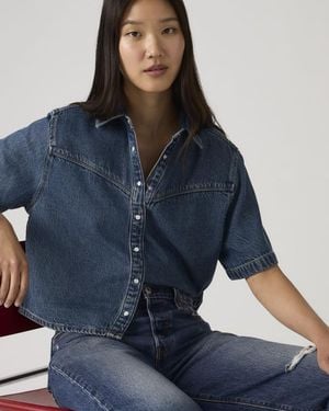 Levi's Logan Short Sleeve Denim Shirt - Blue