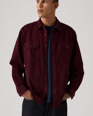 Levi's Jackson Corduroy Worker Overshirt - Red