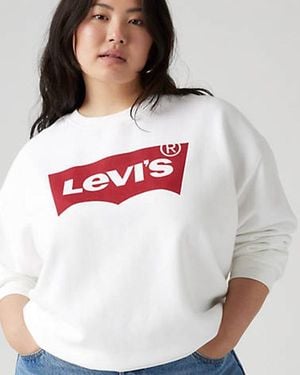 Levi's Sweat Shirt Graphique Col Rond Everyday (Grandes Tailles) - Blanc