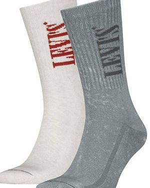 Levi's Calze Taglio Classico Confezione Da 2 - Grigio
