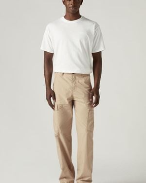 Levi's Xx Cargo Straight Lightweight Trousers - Natural
