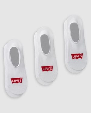 Levi's High Cut Batwing Logo Recycled Cotton Socks 1 Pack Of 3 Pairs - White
