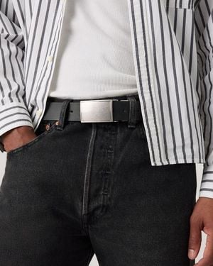 Levi's Reversible Plaque Buckle Belt - Negro
