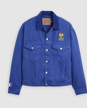 Levi's France Football Type Iii Trucker Jacke - Blau