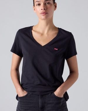 Levi's The Perfect V Neck Tee - Black