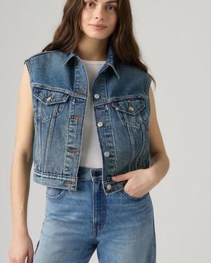 Levi's Shrunken '90S Trucker Vest - Blue
