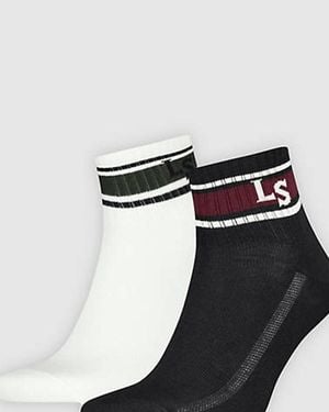 Levi's High Mid Cut Socks 2 Pack - Black