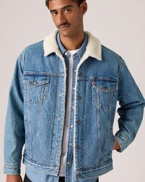 Levi's Relaxed Sherpa Trucker Jacket - Blue