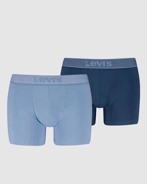 Levi's Twill Boxer Brief 2 Pack - Blue