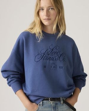 Levi's Sudadera Graphic Vintage Oversized Crew - Azul