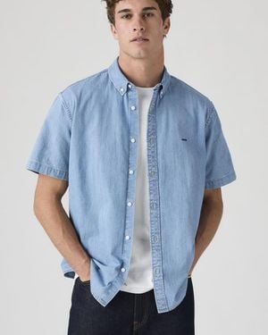 Levi's Short Sleeve Authentic Button Down Shirt - Blue