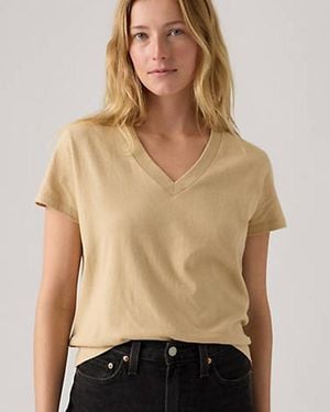 Levi's Boxy V Neck Tee - Natural